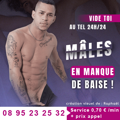 Vide toi les couilles avec des mâles en manque de baise au telephone rose gay