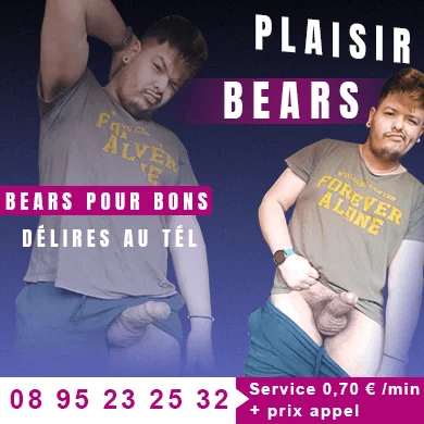 Attiré par des gars bears imposants et poilus ? Ces mecs t'attendent pour de bons délires au tel.